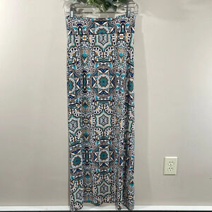 Artisan NY Maxi Skirt Boho Print Pull On S